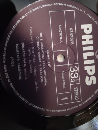 Vinilo Camerata Bariloche Eduardo Falú