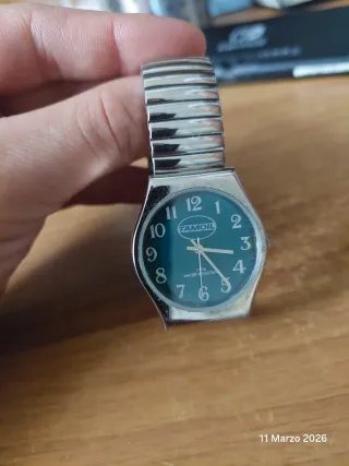 Orologio Tamoil Vintage Nero Argento