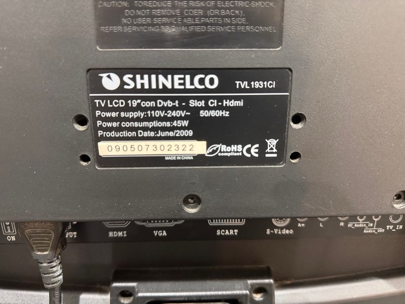 TV LCD Shinelco 19 con DVB-T afbeelding 4