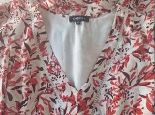 Vestido estampado de viscosa