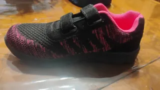 Zapatillas Memory Mujer T38 Negras/Fucsia