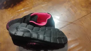 Zapatillas Memory Mujer T38 Negras/Fucsia