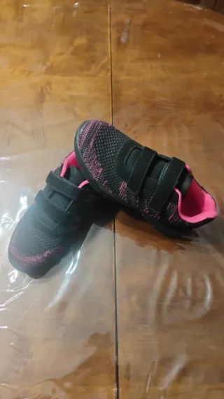 Zapatillas Memory Mujer T38 Negras/Fucsia