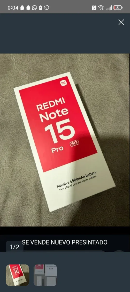 Xiaomi Redmi Note 15 Pro 5G Nuevo sin abrir