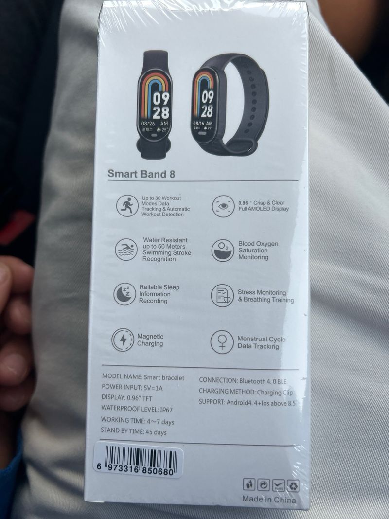 Smart Band 8 Xiaomi Negra afbeelding 2