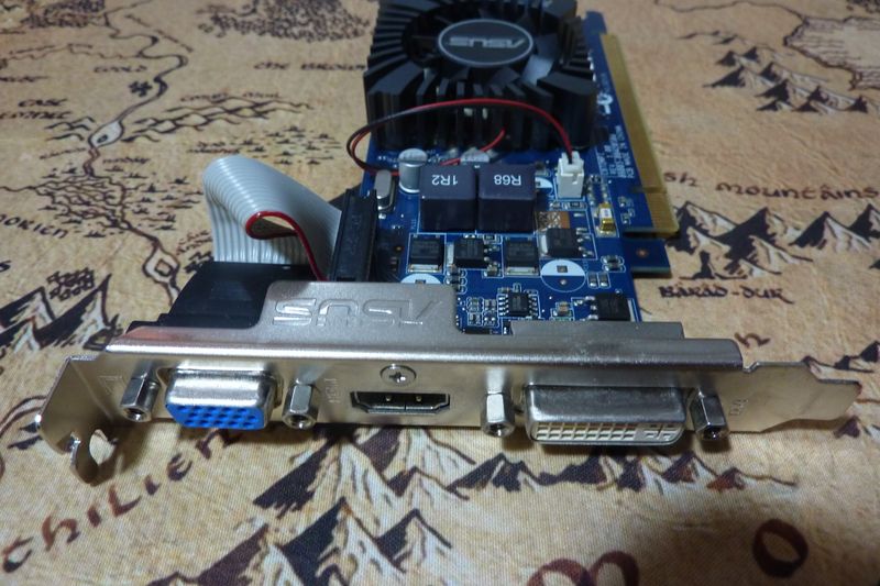 Nvidia Asus GT 210 1GB DDR3 Tarjeta Gráfica afbeelding 2