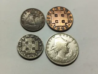 Lote 4 Monedas Austria 1, 2, 5, 10 Groschen