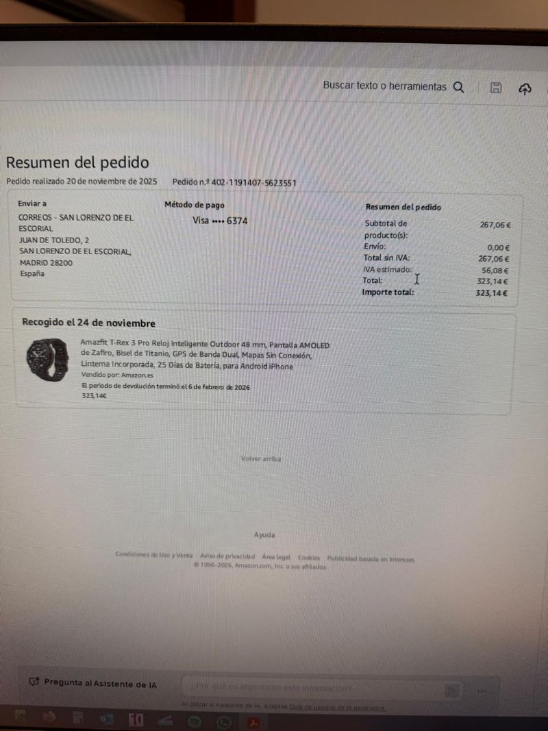 Amazfit T-Rex 3 Pro Negro/Rojo afbeelding 5