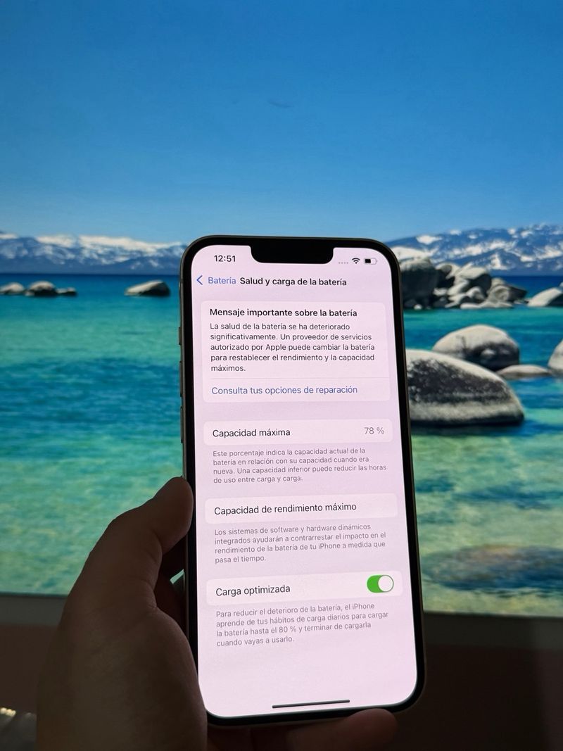 impecable iPhone 14 128GB Blanco caja y cargador afbeelding 7