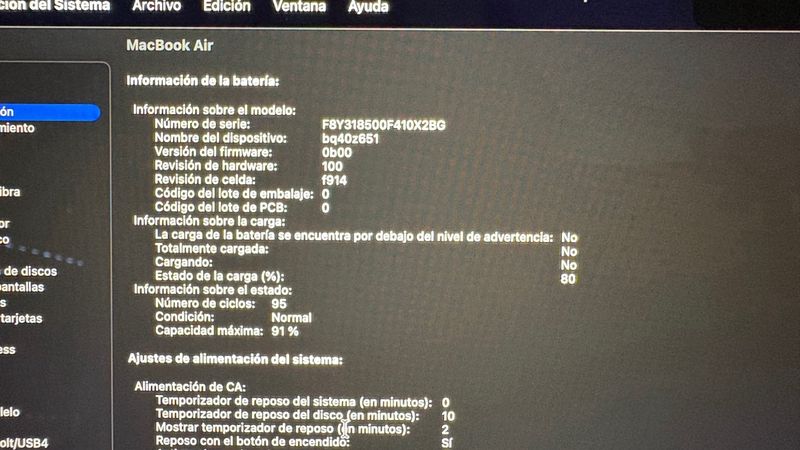 MacBook Air M2 8GB 256GB Plata afbeelding 8