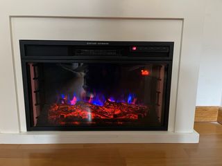 Chimenea Eléctrica Klarstein Negra y Blanca