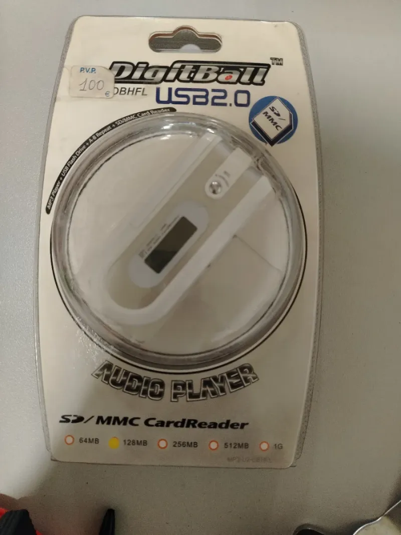 Reproductor MP3 Digitball USB 2.0 Lector Tarjetas