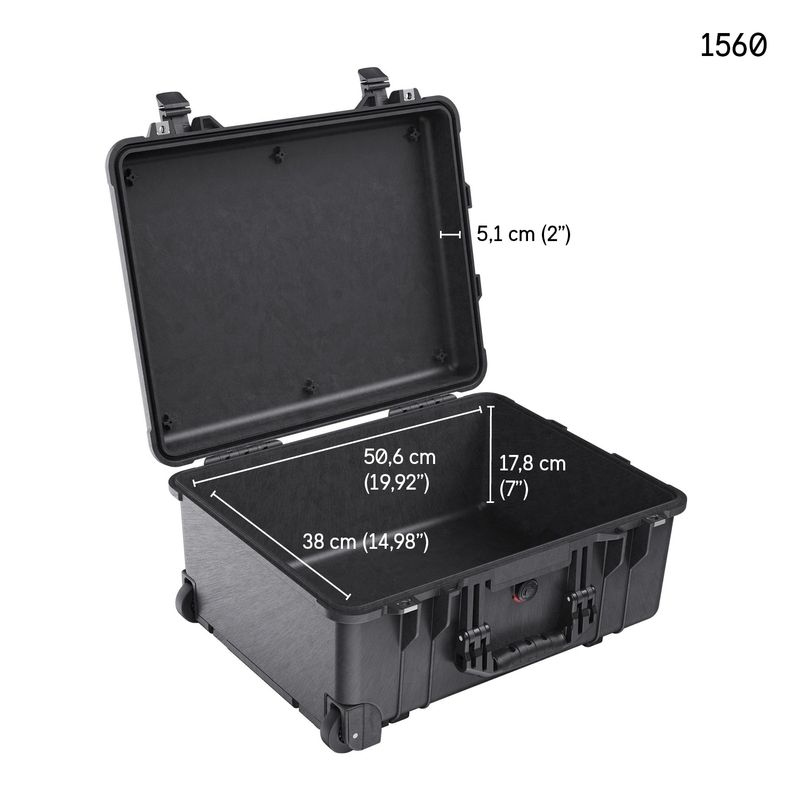 Maleta Protectora Peli 1560 Foam afbeelding 10