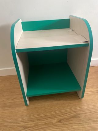 Tavolino Mesilla Maison du Monde Teal e Bianco