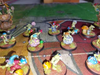 Blood bowl equipo snotling pintado a gran nivel