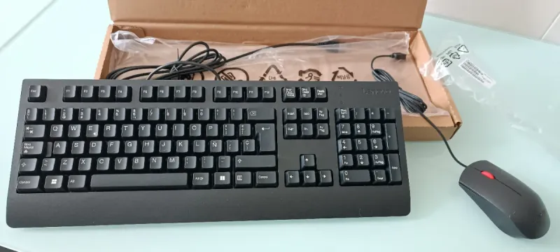 Teclado y Ratón Lenovo Negro