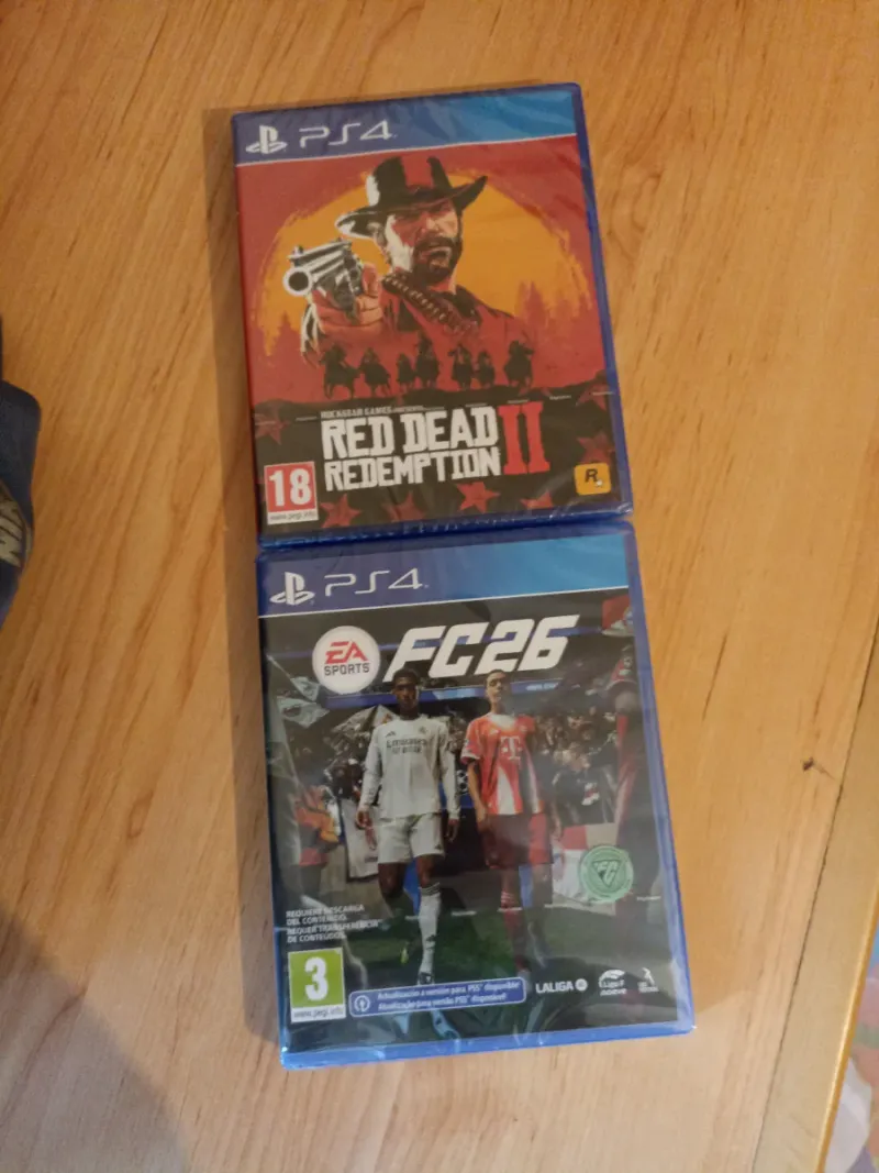 FC 24 PS4 y Red Dead Redemption 2 PS4