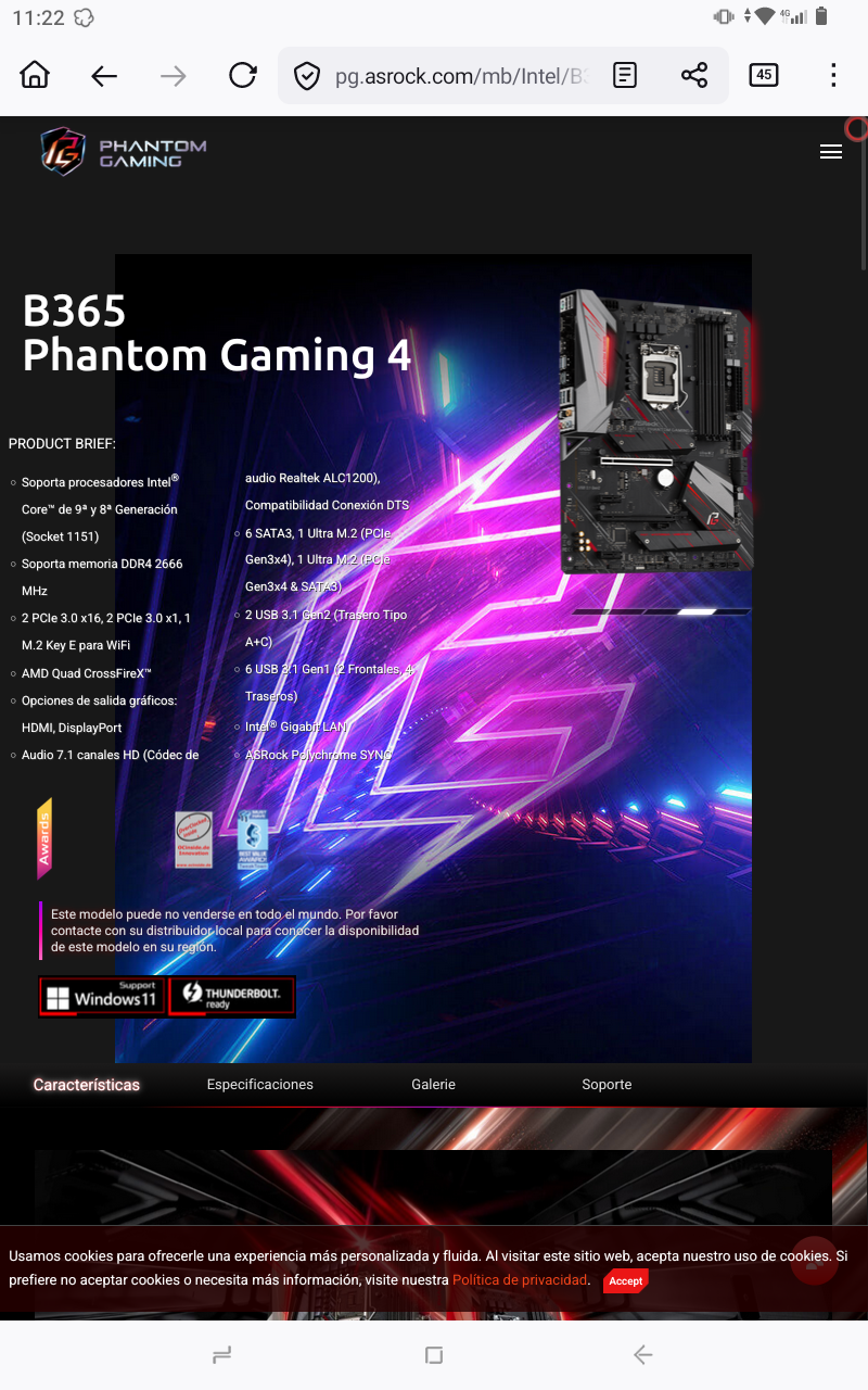 Placa Base ASRock B365 Phantom Gaming 4 afbeelding 6