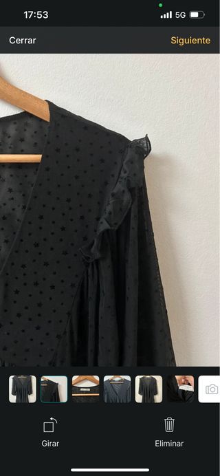 Vestido negro Stradivarius