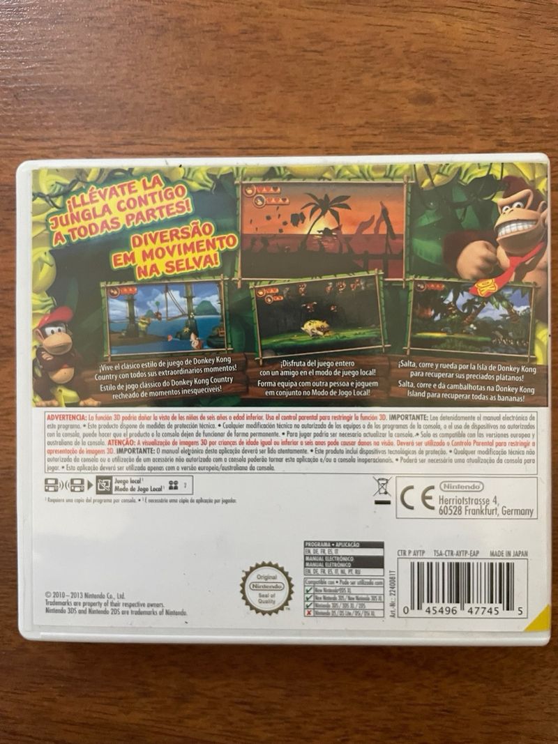 Donkey Kong Country Returns 3D - Nintendo 3DS afbeelding 2