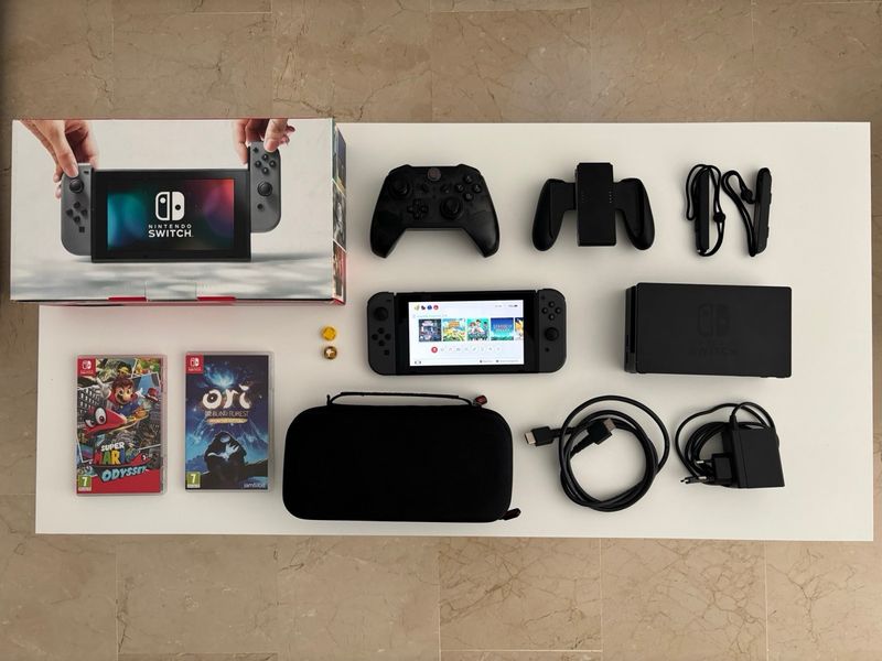 Nintendo Switch Pack + Funda + Juegos + Mando afbeelding 10