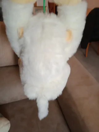 Peluche mono blanco