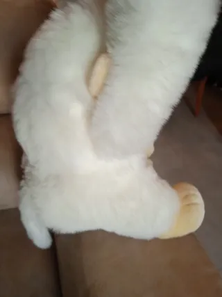 Peluche mono blanco