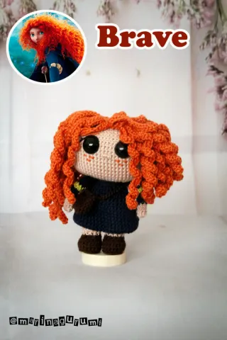Muñeca Amigurumi Merida Brave