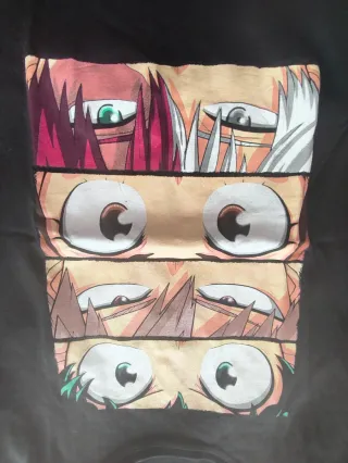 Camiseta Estampada Ojos Anime