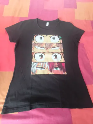 Camiseta Estampada Ojos Anime