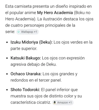 Camiseta Estampada Ojos Anime