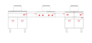 Cocina Industrial Profesional Mural Eléctrica y Ga