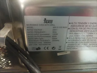 Despiece Microondas Teka MW 21 IVS