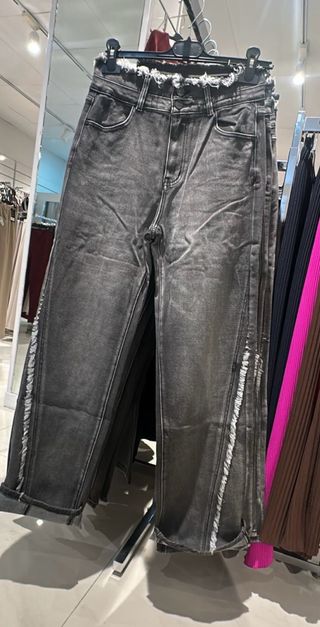 Pantalones vaqueros grises tallas  del M al XL