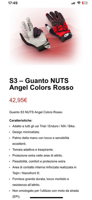 Guanti S3 NUT Original Quality
