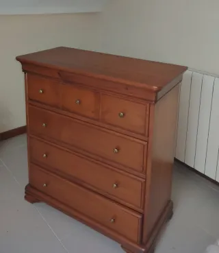 Dormitorio 4 piezas madera maciza