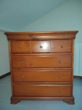 Dormitorio 4 piezas madera maciza