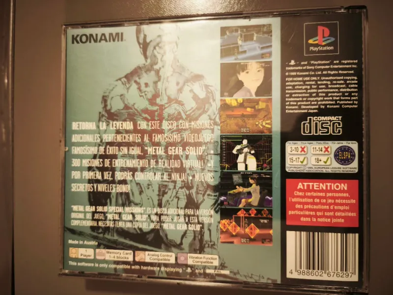 Metal Gear Solid: Special Missions PS1 LEER!! afbeelding 2