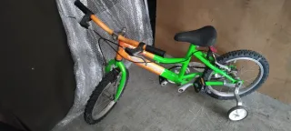 Bicicleta Infantil Verde y Naranja