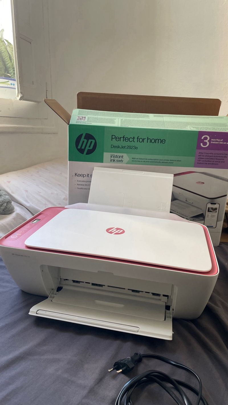 Impresora HP DeskJet 2823e Rosa/Blanca afbeelding 3