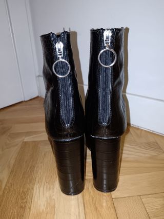 Botines negros tacón plataforma