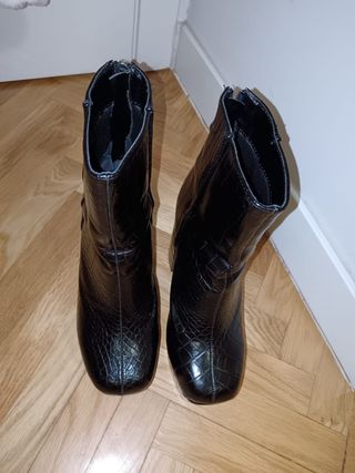 Botines negros tacón plataforma