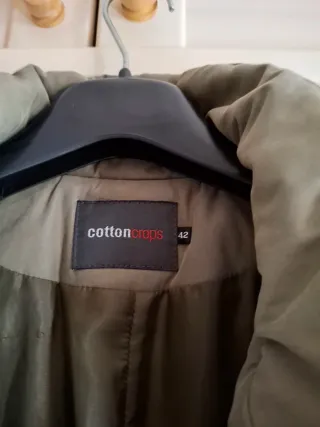 Chaqueta acolchada verde oliva