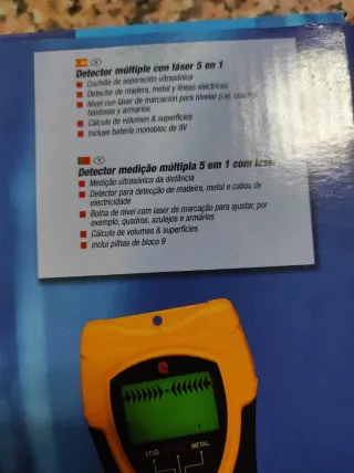 Detector múltiple con láser 5 en 1