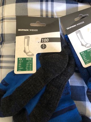 Calzini da sci Decathlon Wedze Taglia 35/38