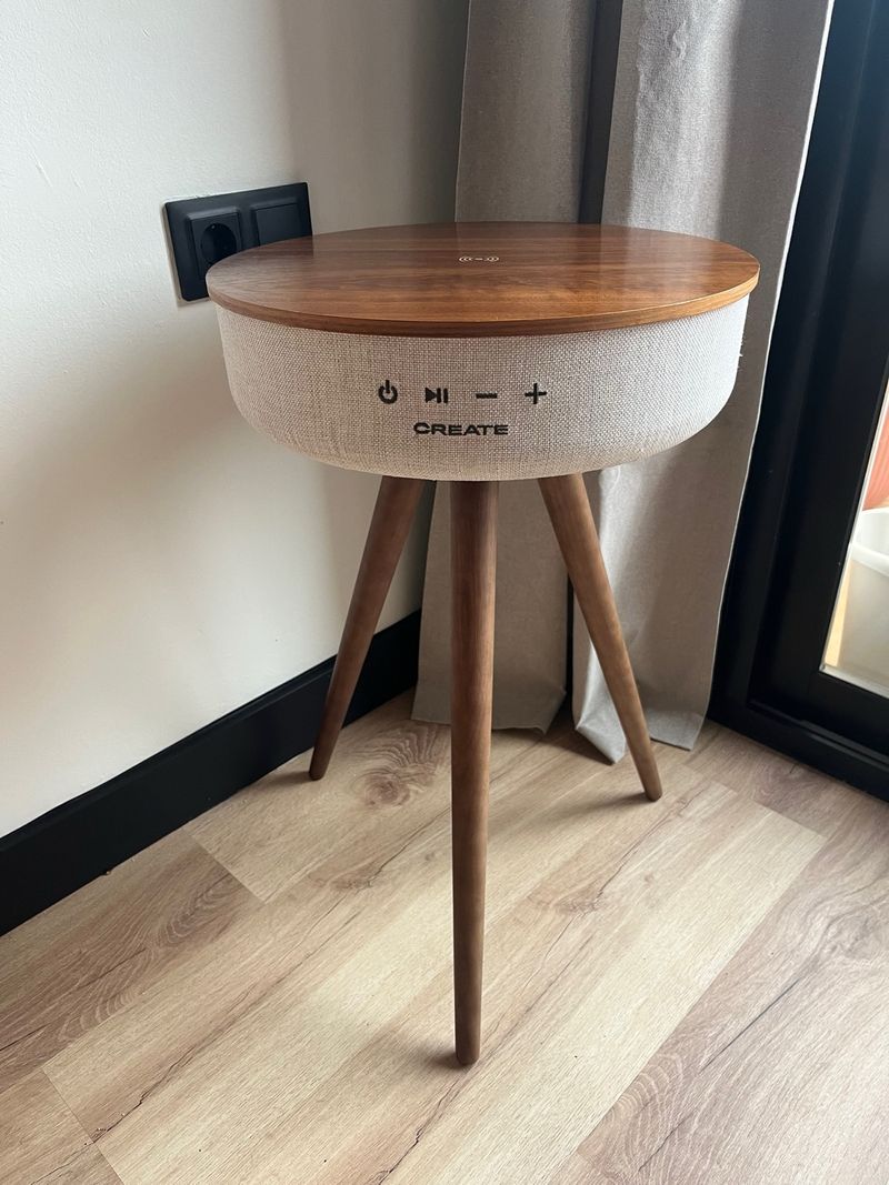Mesa Altavoz CREATE Beige/Marrón