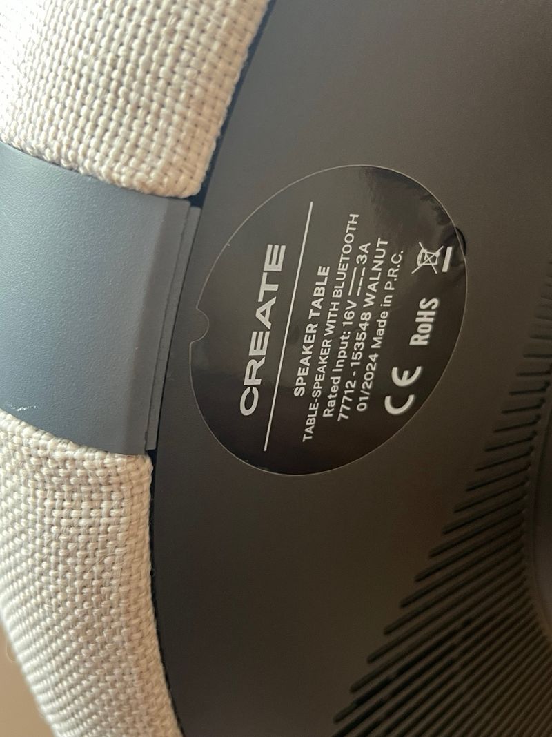 Mesa Altavoz CREATE Beige/Marrón afbeelding 3