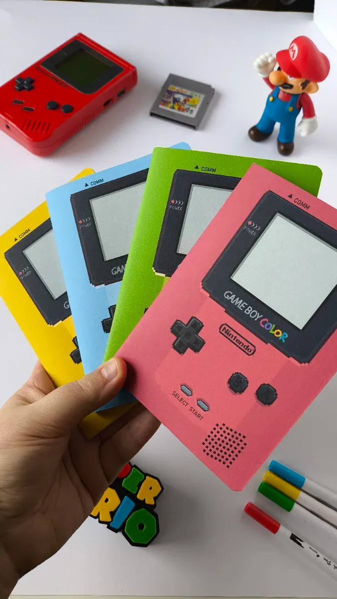 Set 4 Cuadernos GameBoy Retro A6