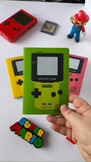 Set 4 Cuadernos GameBoy Retro A6
