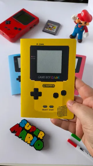 Set 4 Cuadernos GameBoy Retro A6